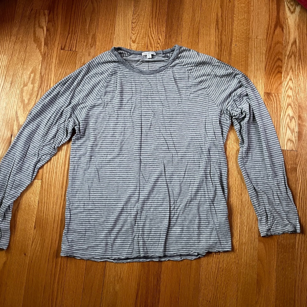 James Perse Striped Long Sleeve, Size 3